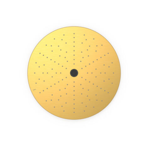 Pommeau de douche encastré au plafondAvec 2 types de jet (pluie/free flow) Or Mat 24K - TRES 13495002OM