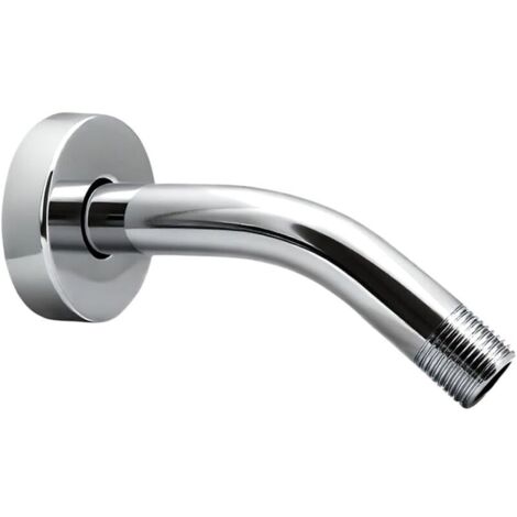 Pommeau de douche extensible de 15 cm, compatible avec les pommeaux de douche fixes de salle de bain, en acier inoxydable massif chromé.