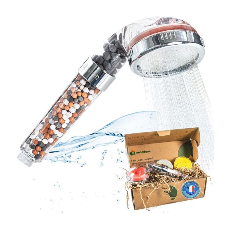Pommeau de douche filtrant anticalcaire