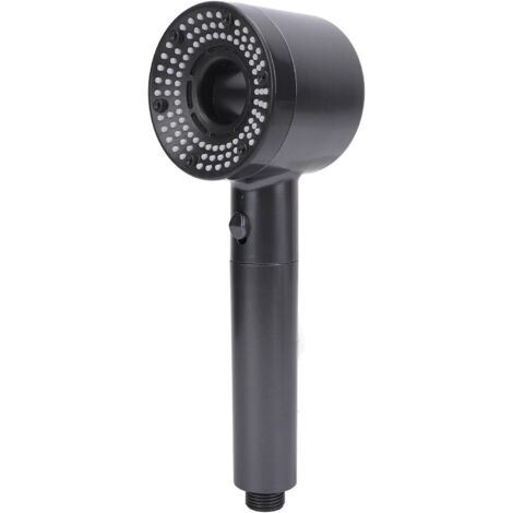 Pommeau de douche filtrant avec 5 réglages de pression et fonction d'augmentation de pression, couleur grise.267.5cm