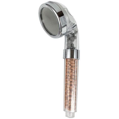 pommeau De Douche  Filtre Ionique, 24x8cm , Pommeau De Douche Haute Pression, Boule De Pierre Purifiant Le Chlore, Pour Spa Cheveux Secs Et Peau