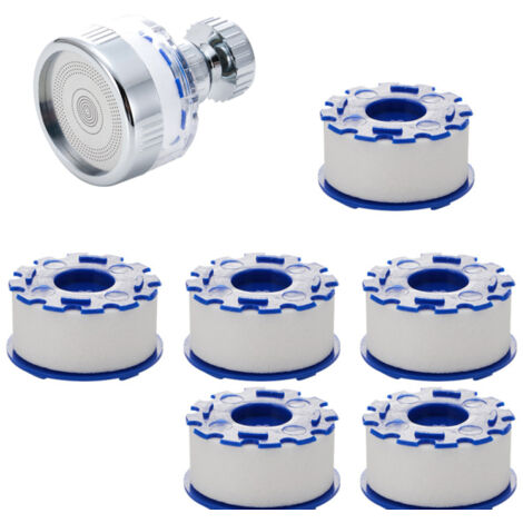 Pommeau de douche - filtre universel anticalcaire pour robinet, 6ensemble de pièces PPélément de filtre