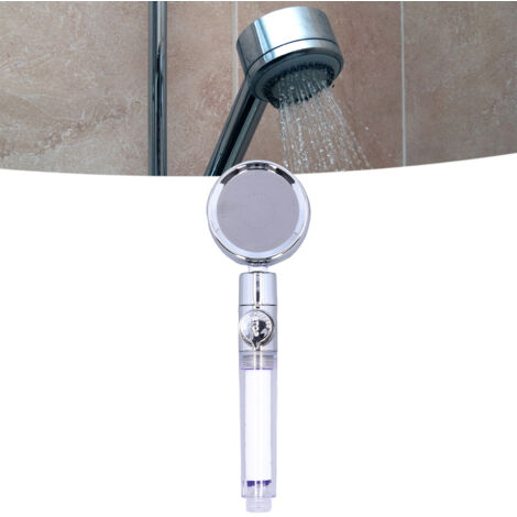 [Pommeau de Douche] G1/2 Robinet de Douche Haute Pression avec Interrupteur Stop Rotation 360° Handheld Filtre Détachable Sprayer Rouge