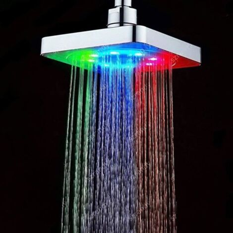 Pommeau de Douche - Generic - LED Lumineux - 3 Couleurs - Changement Automatique - Multicolore