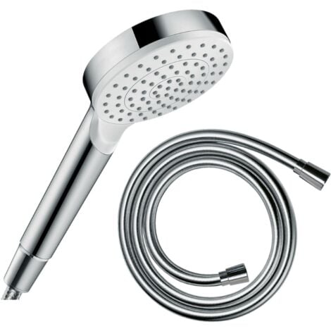 Pommeau de douche HANSGROHE Crometta + Flexible Isiflex 160 cm chromé