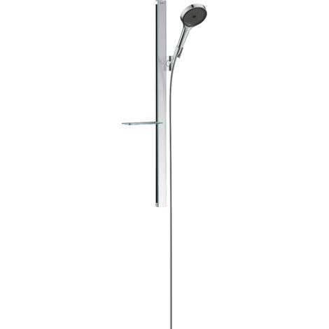 Pommeau de douche HANSGROHE Rainfinity EcoSmart 130 3 jets barre 90 cm et porte-savon chromé