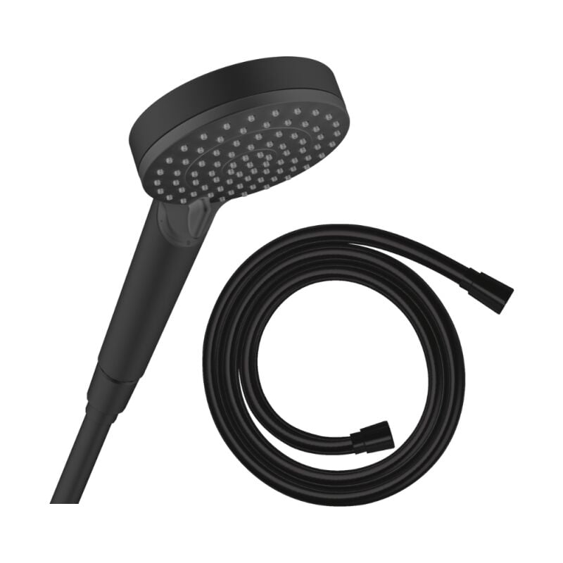 Hansgrohe - Pommeau de douche Vernis Blend + Flexible Isiflex 160 cm noir mat