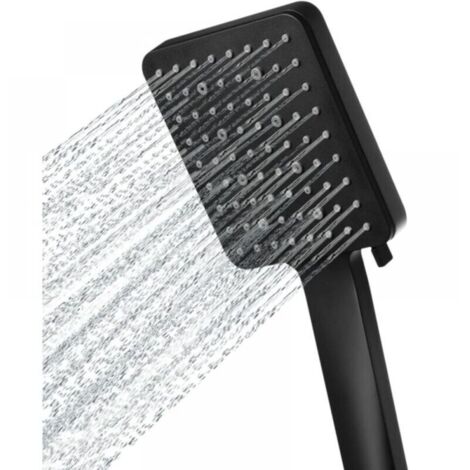 Pommeau de douche haute pression. 6 modes de pulvérisation. pommeau de douche amovible. accesorios de salle de bain(noir)
