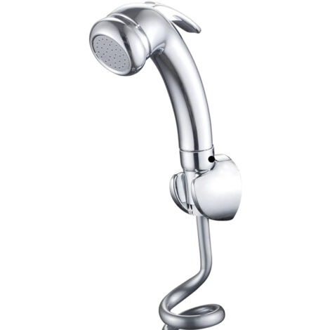 Pommeau de douche haute pression chromé déclencheur et douchette à main filetage 1/2" pour camping-car, caravane, baignoire, bateau, camping"