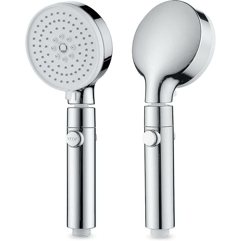 Ersandy - Pommeau de Douche Haute Pression,Pommeau de Douche 3 Jets,Pommeau de Douche Anti Calcaire,Douchette avec Interrupteur,Pommeau de Douche