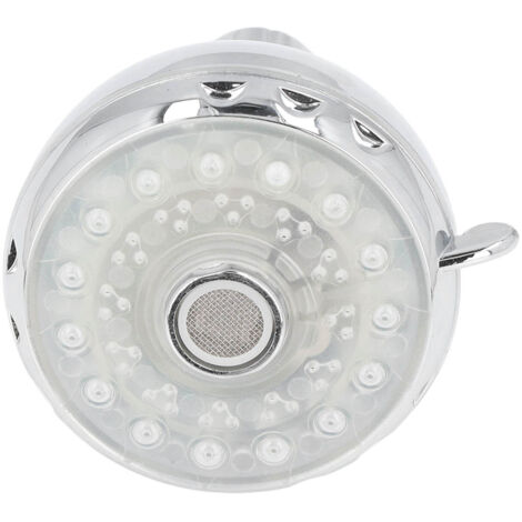 Pommeau de douche LED 7 couleurs Flash Light changeant automatiquement le pulvérisateur de douche avec filetage externe G1/2 pour salle de bain