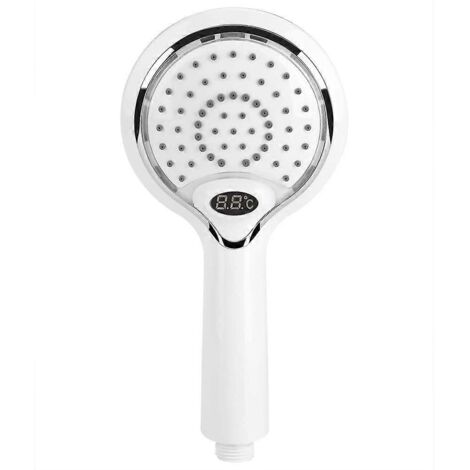 Pommeau de douche LED - Douchette avec affichage numérique de la température (3 couleurs LED)