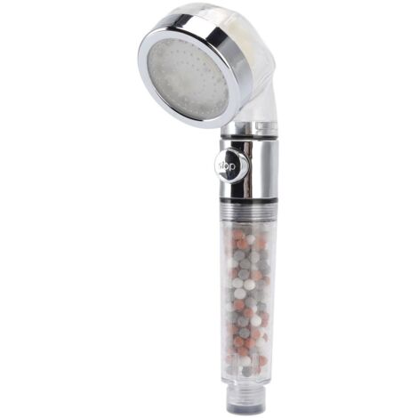 Pommeau de douche LED G1/2 avec ions négatifs, 3 couleurs, KLB-AquaForge