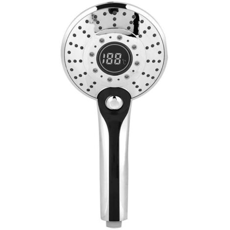 Pommeau de douche LED Pommeau de douche avec 3 changements de couleur Affichage numérique Capteur de température 3 réglages Douche à eau Douchette universelle à affichage numérique