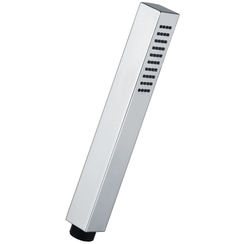 Bagnoclic - Douchette tube carré économie d'eau 1 jet de pluie nf chromé anticalcaire