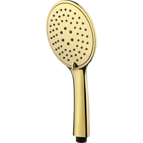 Pommeau de douche multifonction, couleur or