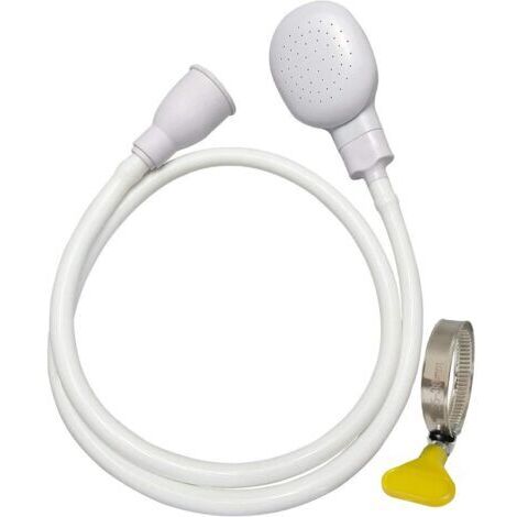 Pommeau de douche pour animaux de compagnie de 1,3 m avec tuyau en caoutchouc durable - Buse réglable, kit de bain pour chien pour le toilettage à domicile, système de douche portable pour animaux de