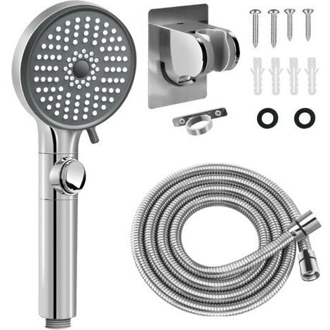 Pommeau de douche pour camping-car avec flexible, pommeau de douche haute pression 5 modes, économie d'eau pour camping-car, caravane, caravane.