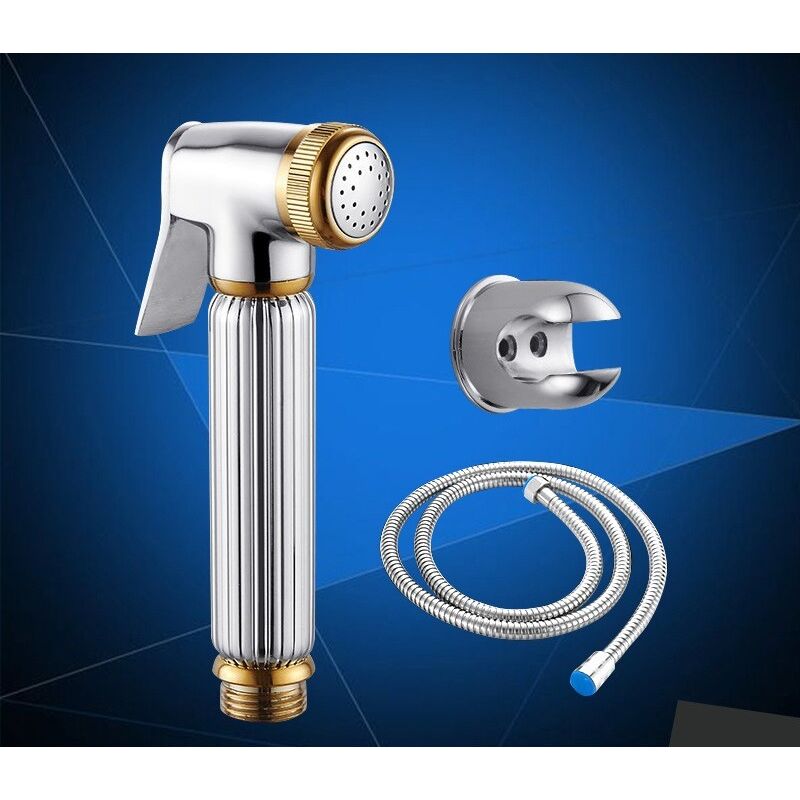 Lucky-88 - Pommeau de douche pressurisé à jet de cuivre à main (tête de type b + douchette à main de 1,5 m + base en alliage)