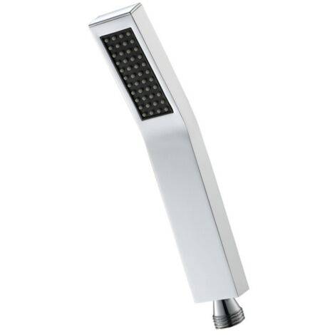 Pommeau de douche rectangulaire en laiton chromé, 1 pièce, en forme de L, pour salle de bain