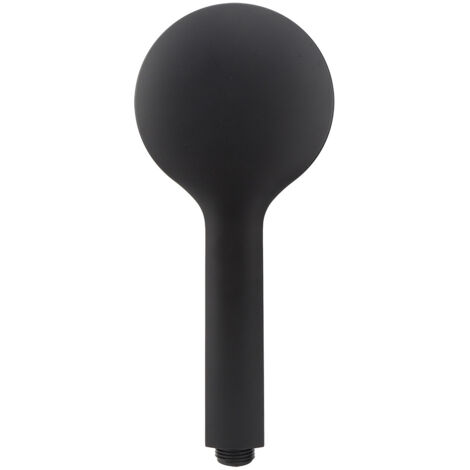 Pommeau de Douche Suspendu avec Support Fixe et Flexible 1.5m, ABS Noir Mat, 48 Jets Pressurisés, Kit Complet pour Salle de Bain