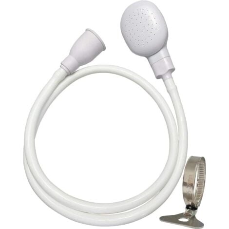 RQIURPN Pommeau De - Douchette En Plastique Avec Raccord Universel Pour Évier, Tuyau De Pulvérisation Portable Pour Animal Domestique, Douchette Tuyau Lavabo Universelle Adaptable Sur Robinet, 130cm