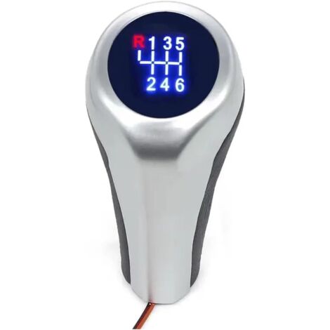 Pommeau de levier de vitesse 5/6 vitesses pour transmission manuelle, compatible avec BMW E46, E90, E91, E92, X1, X3, X5 (6 vitesses)