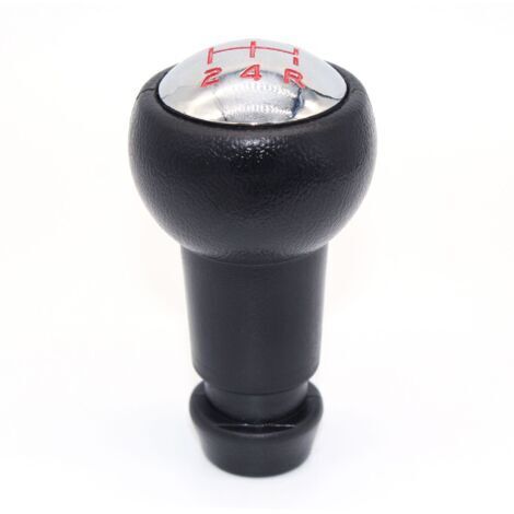 Pommeau de levier de vitesse 5 vitesses, compatible avec Peugeot 106 107 205 206 207 306 307 308 3008 (lettre rouge)