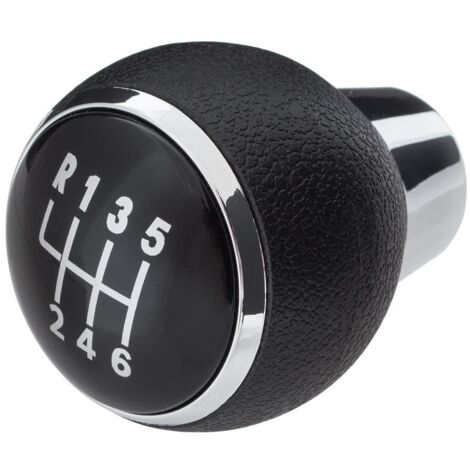Pommeau de levier de vitesse 6 vitesses noir pour Mitsubishi Lancer VIII 2007