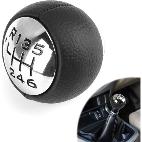Pommeau de levier de vitesse 6 vitesses pour Peugeot 307 308 3008 407 5008 807 – Conception ergonomique – Matériau ABS haute qualité