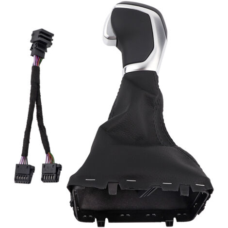 Pommeau de levier de vitesse automatique à LED MQB pour DSG Pommeau de levier de vitesse de voiture Levier de poignée de tête avec démarrage et fil adapté pour R MK7 / 7.5 2013-2020 LHD.