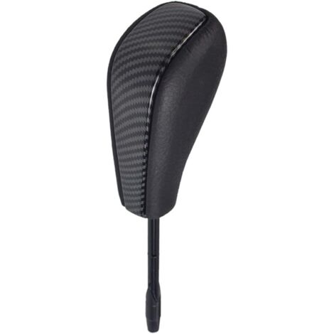 Pommeau de levier de vitesse automatique en cuir pour BMW E36 E46 E39 E60 E61 E38 Z3 X5 E53 E81 E82 E87 E90 E91 E92 E93 E84 (Fibre de carbone, Long)