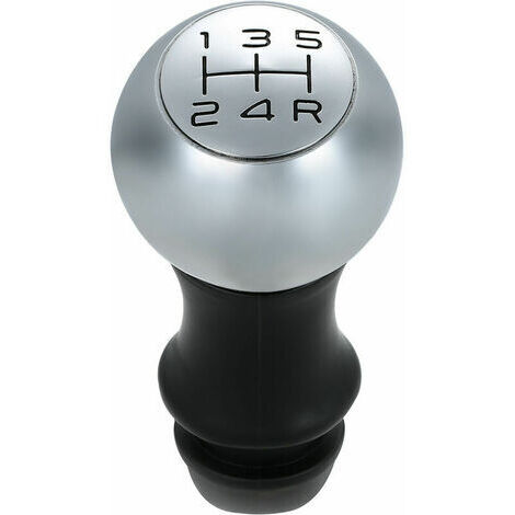 Pommeau de levier de vitesse chromé adaptateur de levier de tête manuel Transmission à 5 vitesses adapté pour Peugeot 106 206 207 306 307 407 408 508 807