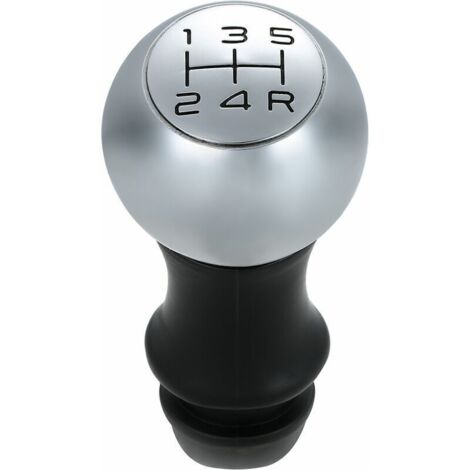 Pommeau de levier de vitesse chromé adaptateur de levier de tête manuel Transmission à 5 vitesses adapté pour Peugeot 106 206 207 306 307 407 408 508 807