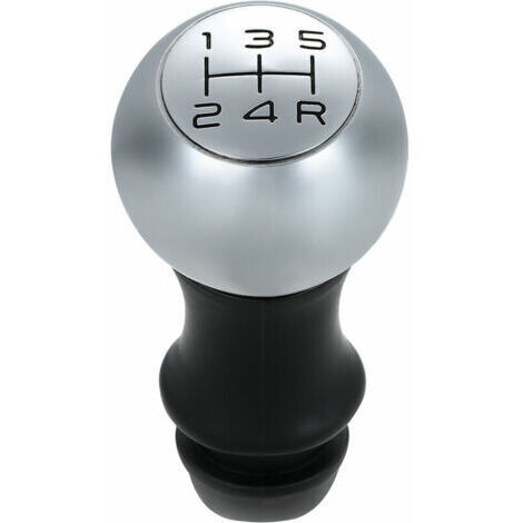 Pommeau de levier de vitesse chromé adaptateur de levier de tête manuel Transmission à 5 vitesses adapté pour Peugeot 106 206 207 306 307 407 408 508 807