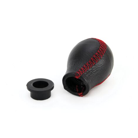 Pommeau de levier de vitesse en cuir, filetage rouge, universel AMIO-01756