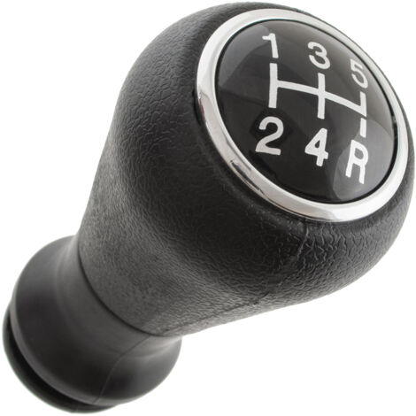Pommeau de levier de vitesse Peugeot 206, schéma noir et blanc