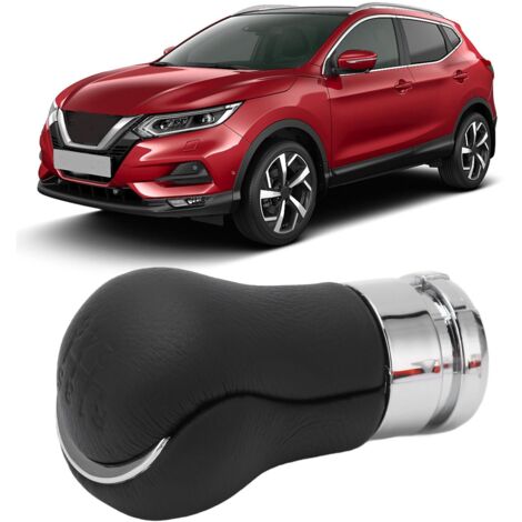 Pommeau de levier de vitesse pour Nissan Qashqai X‑Trail TEANA - 6 vitesses, ABS et cuir PU, 32mm