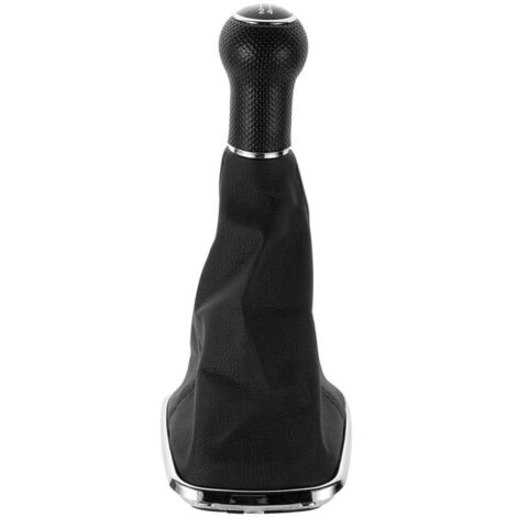 Pommeau de levier de vitesse pour Volkswagen Bora, cache-poussière, levier de vitesse intégré, ligne noire électroplaquée, grand trou, 5 vitesses, un jeu.