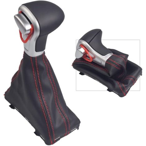 Pommeau de levier de vitesses automatique Gaiter Boot pour A-u-di A4 B8 A5 Q5 (Ligne rouge)