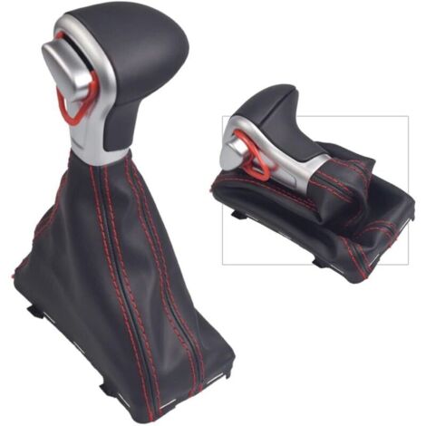 Pommeau de levier de vitesses automatique Gaiter Boot pour A-u-di A4 B8 A5 Q5 (Ligne rouge)