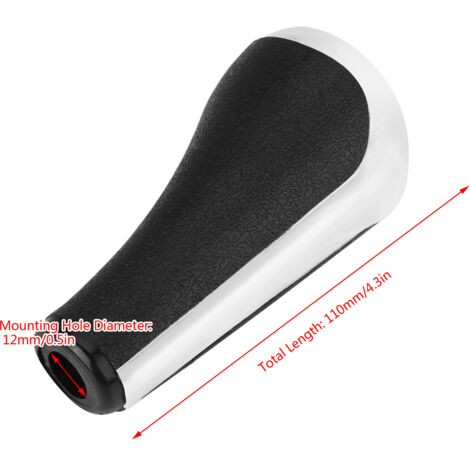 Pommeau de levier de vitesses automatique pour Peugeot 206 207 307 308 408 508 2008 301 - ABS chromé ergonomique