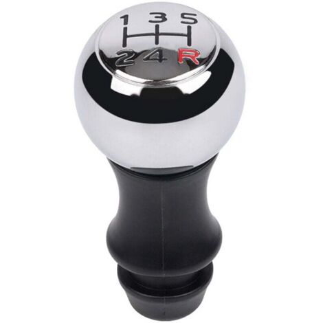 Pommeau de Levier de Vitesses en Aluminium à 5 Vitesses pour 106 206 207 207 306 307 407 408 508 Argent + Noir Nombre