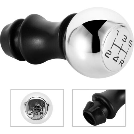 Pommeau Levier Vitesse 5 Vitesses Aluminium – Compatible Peugeot 106 206 207 307 308 406 408 – Look Sportif & Qualité Premium