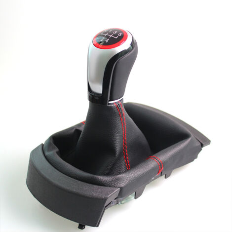 Pommeau de levier de vitesses pour boîtes de vitesses manuelles SEAT, rouge, jeu de 5 vitesses (une pièce)