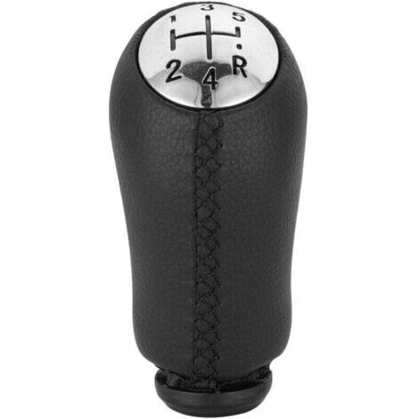 Pommeau De Levier Vitesse, Adaptateur Pommeau Levier Vitesse En Cuir, Tête De Levier De Vitesse Cousue à La Main, Adaptateur Changement Vitesses Pour Voiture Boîte Vitesses(Noir)