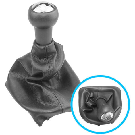 Pommeau de vitesse pour Peugeot 307 207 406 Remplacement levier vitesses automatique 5 vitesses Caoutchouc et cuir synthétique