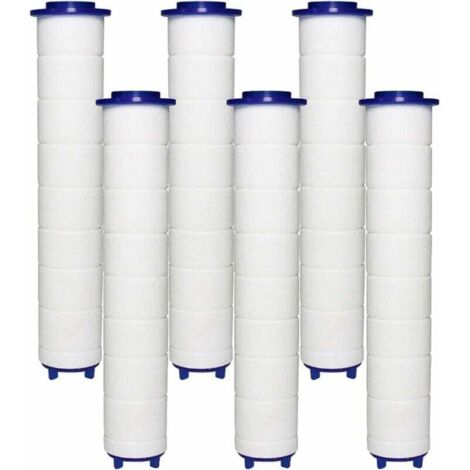 Pommeau Douche 6 Filtres en Coton PP, Élément Filtrant en Coton PP pour Douchette et Filtre Ionique, pour Pommeau Douche Pluie