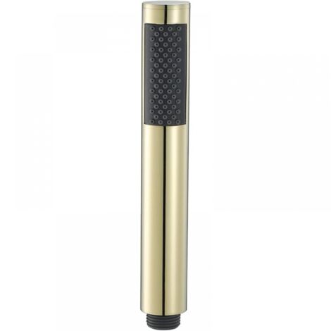 Pommeau Douche Haute Pression Douchette à Main Laiton Ronde Pomme de Douche Anti Calcaire Economiser d'eau Douchette Douche G1/2,Titanium Gold