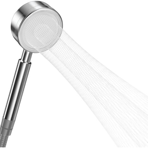NORCKS Pommeau Douche Haute Pression en Acier Inoxydable 304, Douchette Douche Salle de Bain Economie d'Eau Installation Facile - Méthode de Jet en Forme de Taille